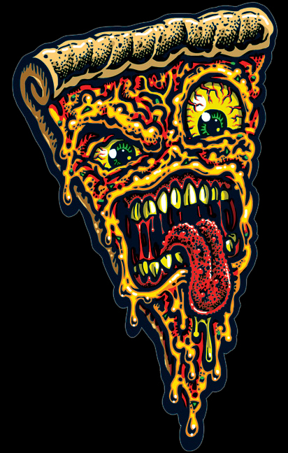Decal Pizza Face - Jimbo Phillips sticker